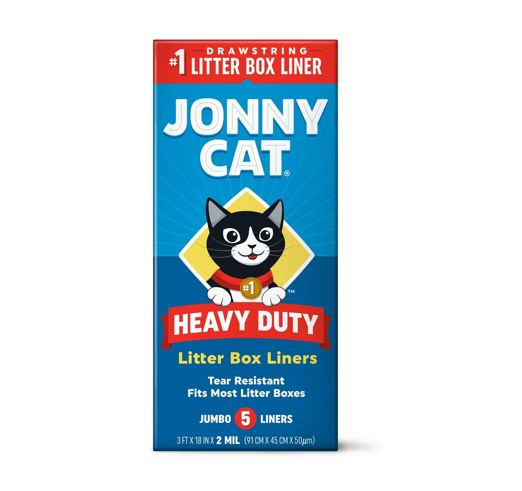 Jonny Cat Bolsas para Caja de Arena para Gato, Alta Resistencia, Libre de desgarro, Limpia Fácil 5pz