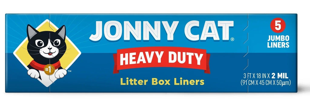 Jonny Cat Bolsas para Caja de Arena para Gato, Alta Resistencia, Libre de desgarro, Limpia Fácil 5pz