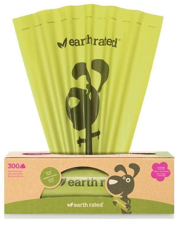 Bolsas para excremento de perros, 300 bolsas XL en 1 rollo con olor a lavanda