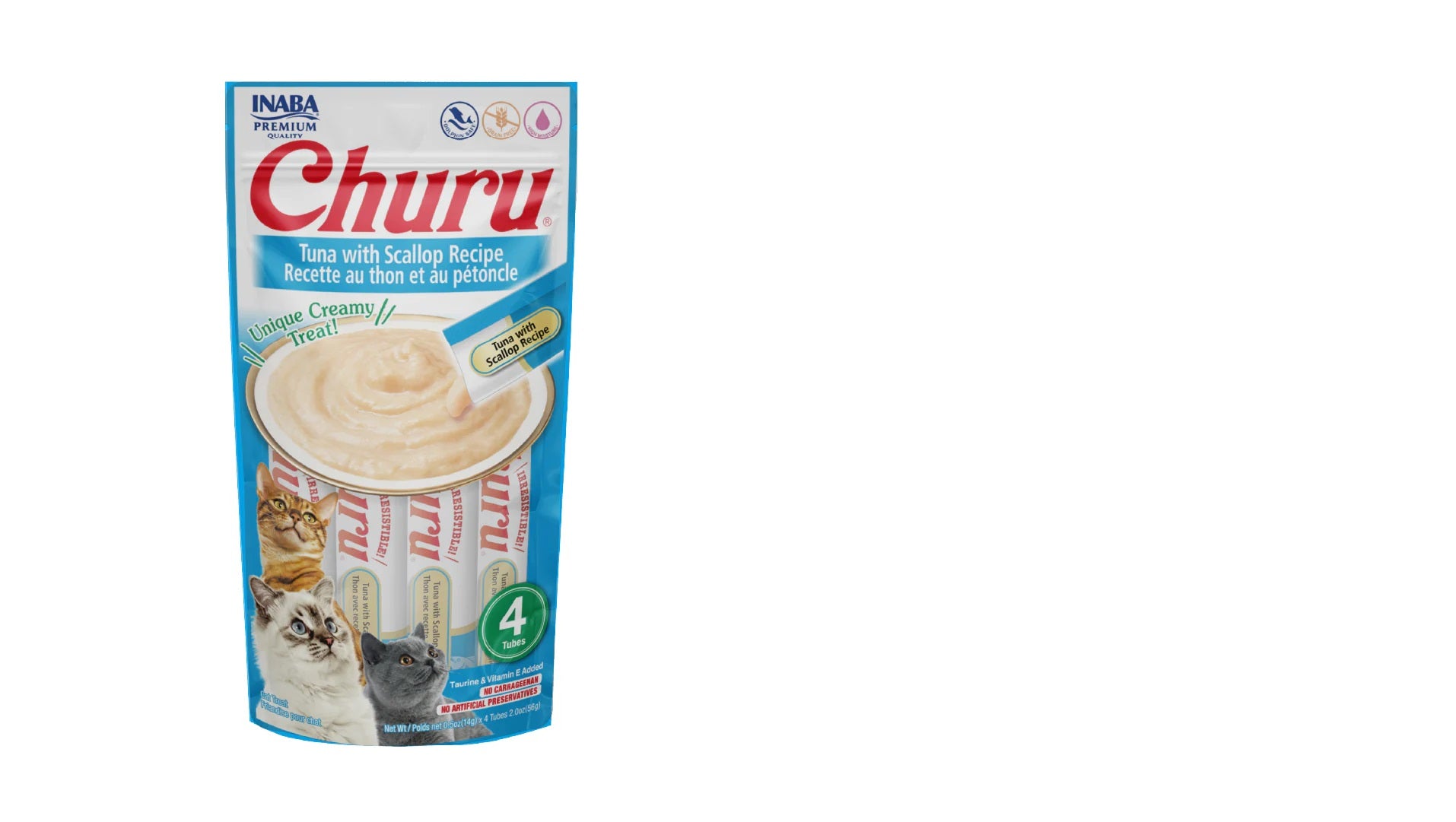 Churu Atún con Vieira — Caja 6 bolsas x 4 tubos