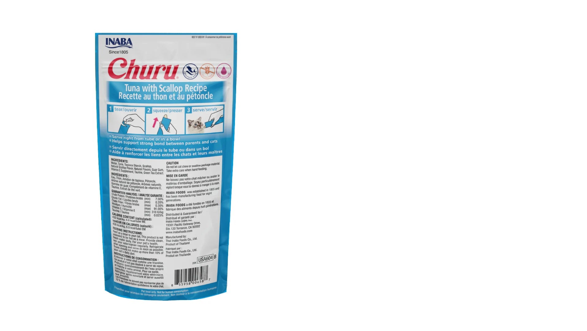 Churu Atún con Vieira — Caja 6 bolsas x 4 tubos