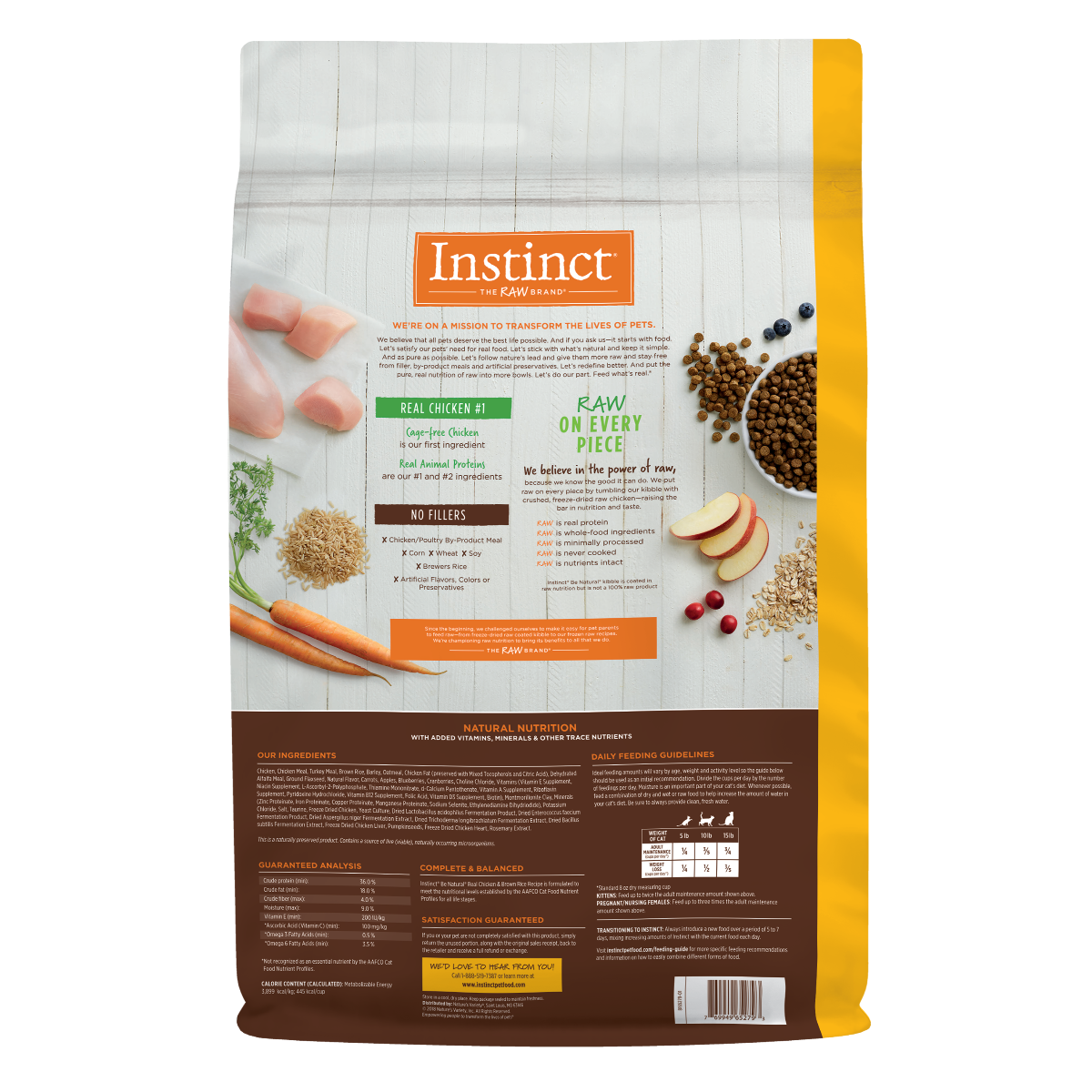 Instinct Be Natural Pollo - Para Gatos - 13.3 libras