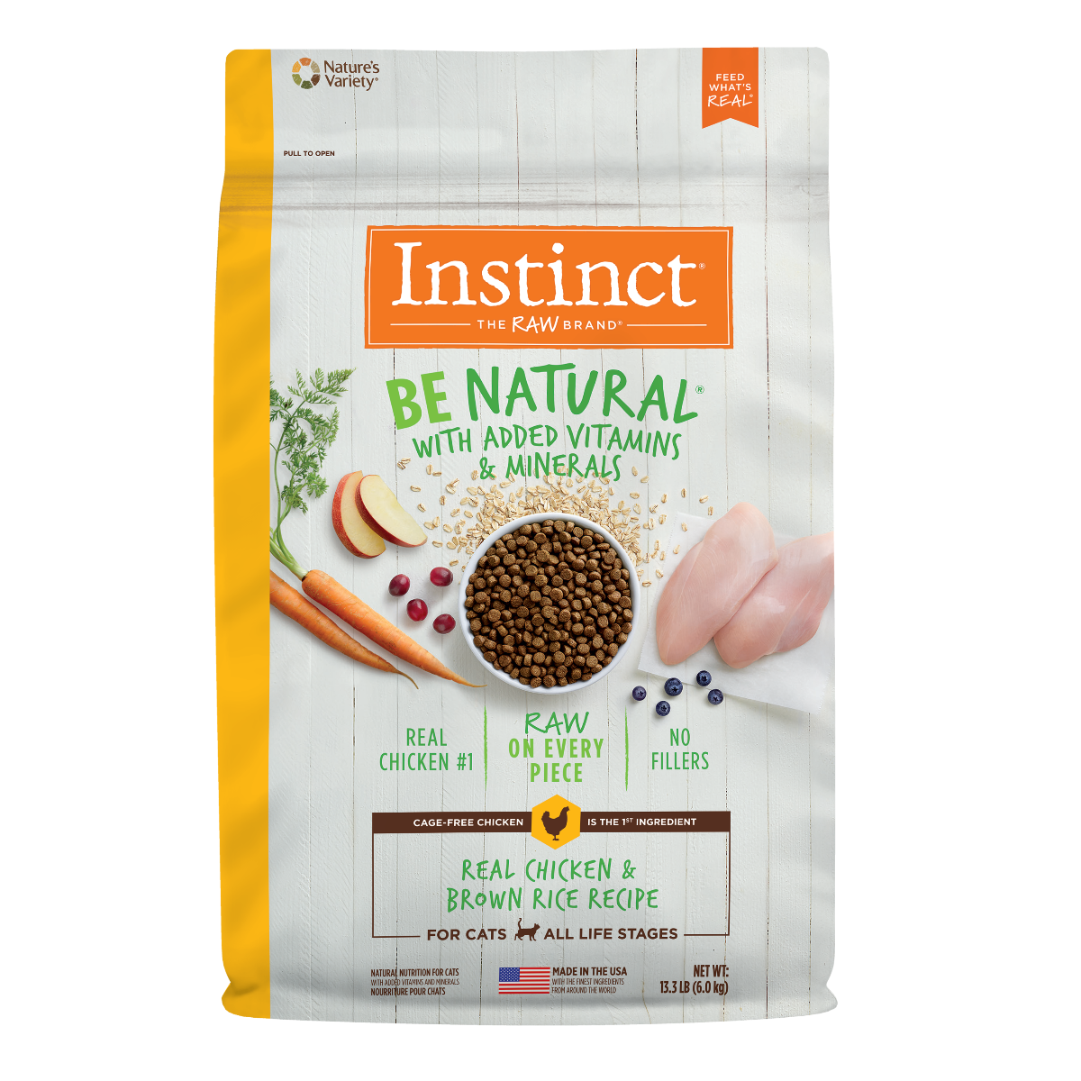 Instinct Be Natural Pollo - Para Gatos - 13.3 libras