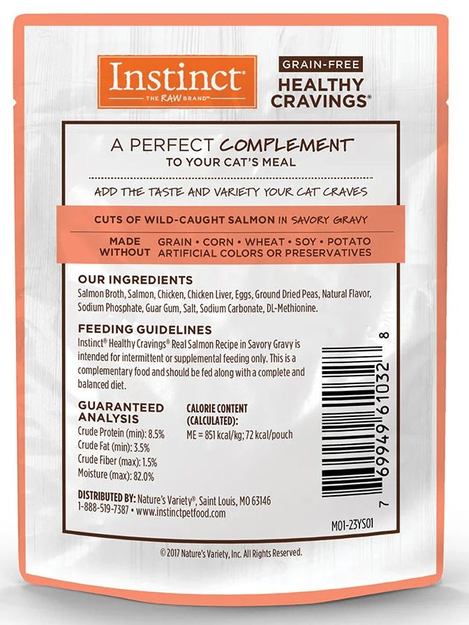 Alimento Húmedo Healthy Cravings Instinct Para Gato Sobre Sabor Salmón 85 g