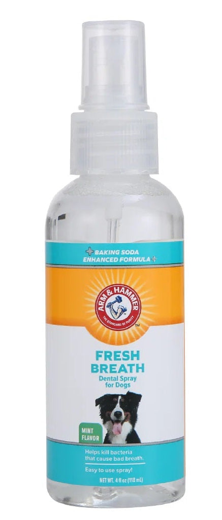 Arm & Hammer Spray Dental para Perro, Elimina el Sarro y Mal Aliento, Aliento Fresco Sabor Menta 1pz