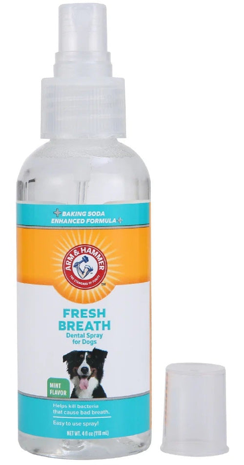 Arm & Hammer Spray Dental para Perro, Elimina el Sarro y Mal Aliento, Aliento Fresco Sabor Menta 1pz