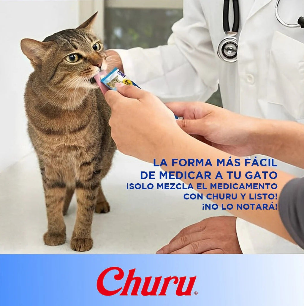 Churu Atún con Camarón — Caja 6 bolsas x 4 tubos
