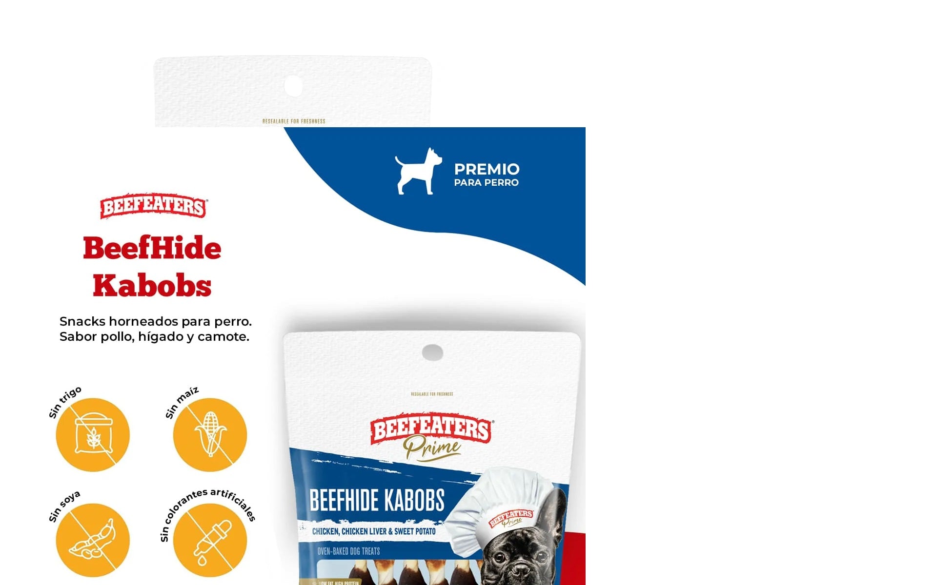 Premios para Perros Beefhide Kabobs 1.58 oz
