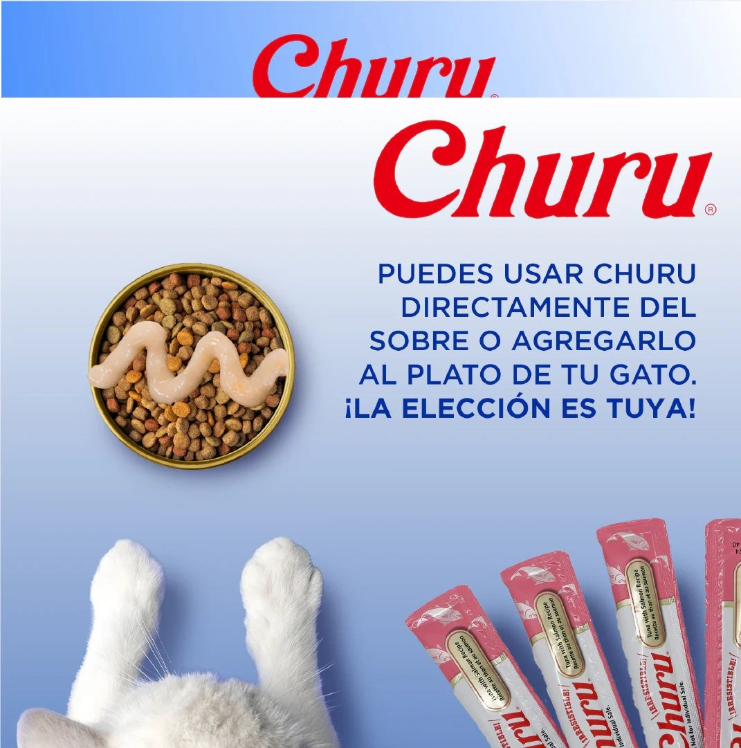 Churu Atún con Camarón — Caja 6 bolsas x 4 tubos