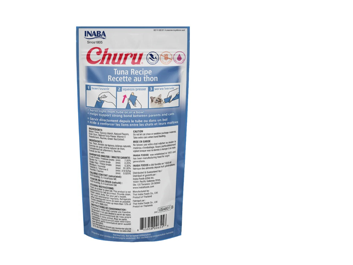 Churu de Atún para Gatos INABA - Caja 24 tubos