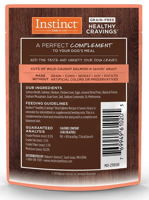 Alimento Húmedo Healthy Cravings Instinct Para Perro Sobre Sabor Salmón 85 g