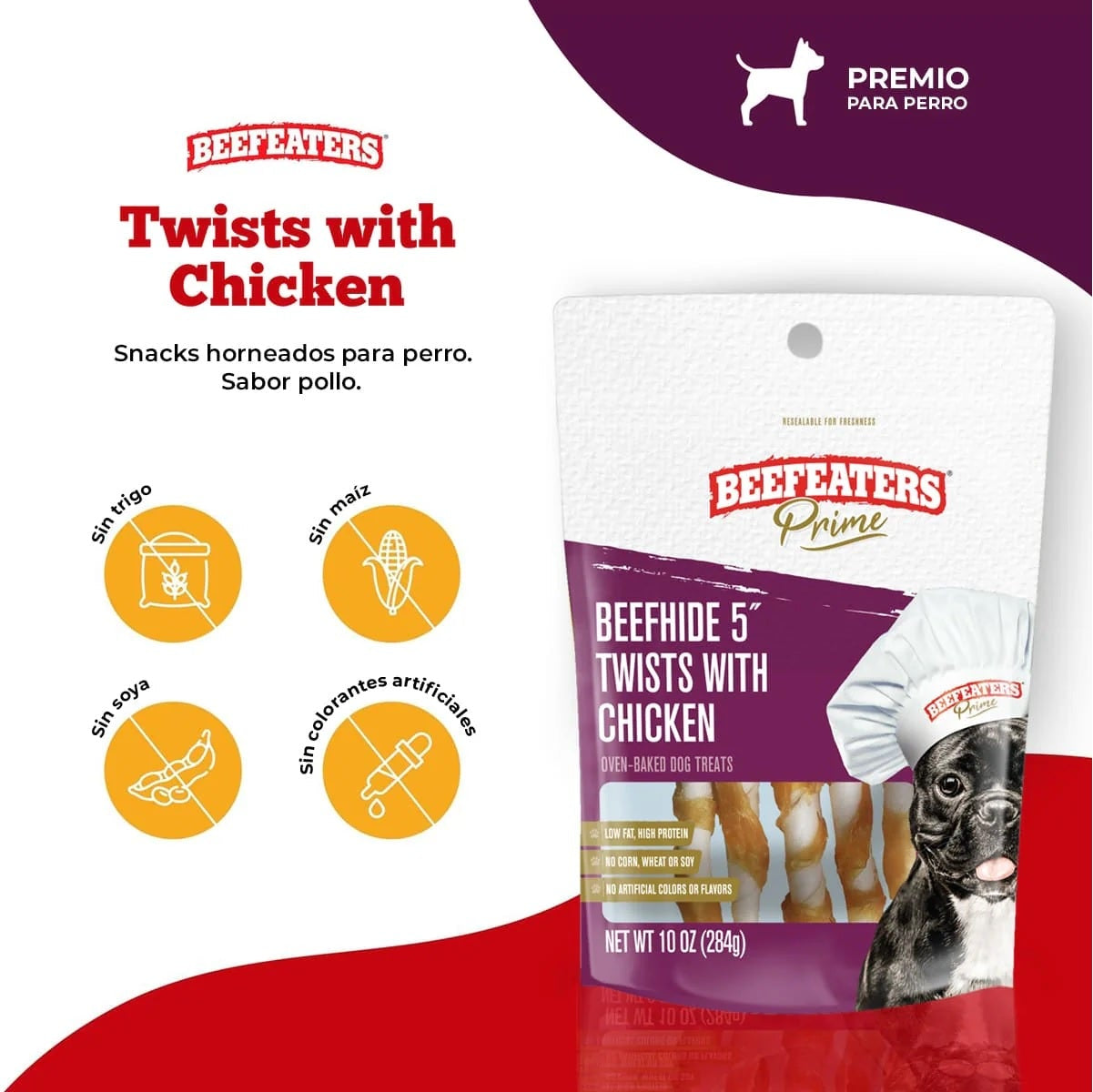 Premios para Perros Beefhide 5in Twist 1.41 oz