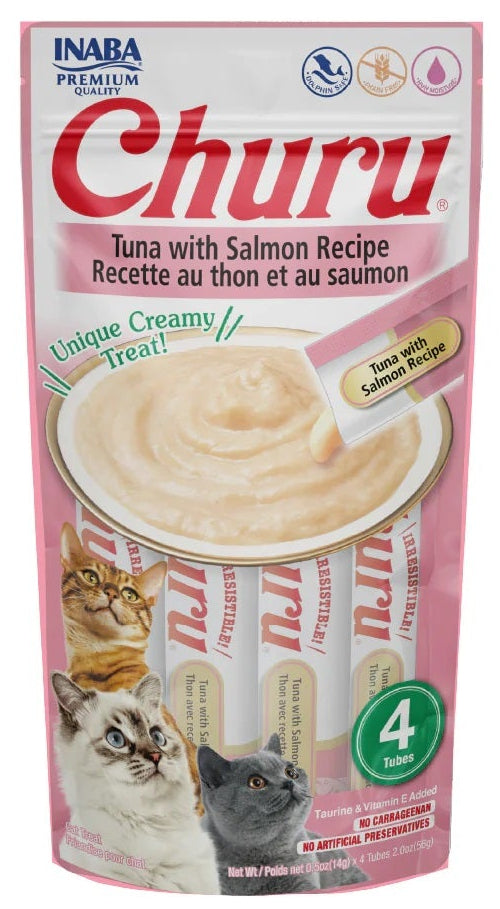 Churu Atún con Salmón — Caja 6 bolsas x 4 tubos
