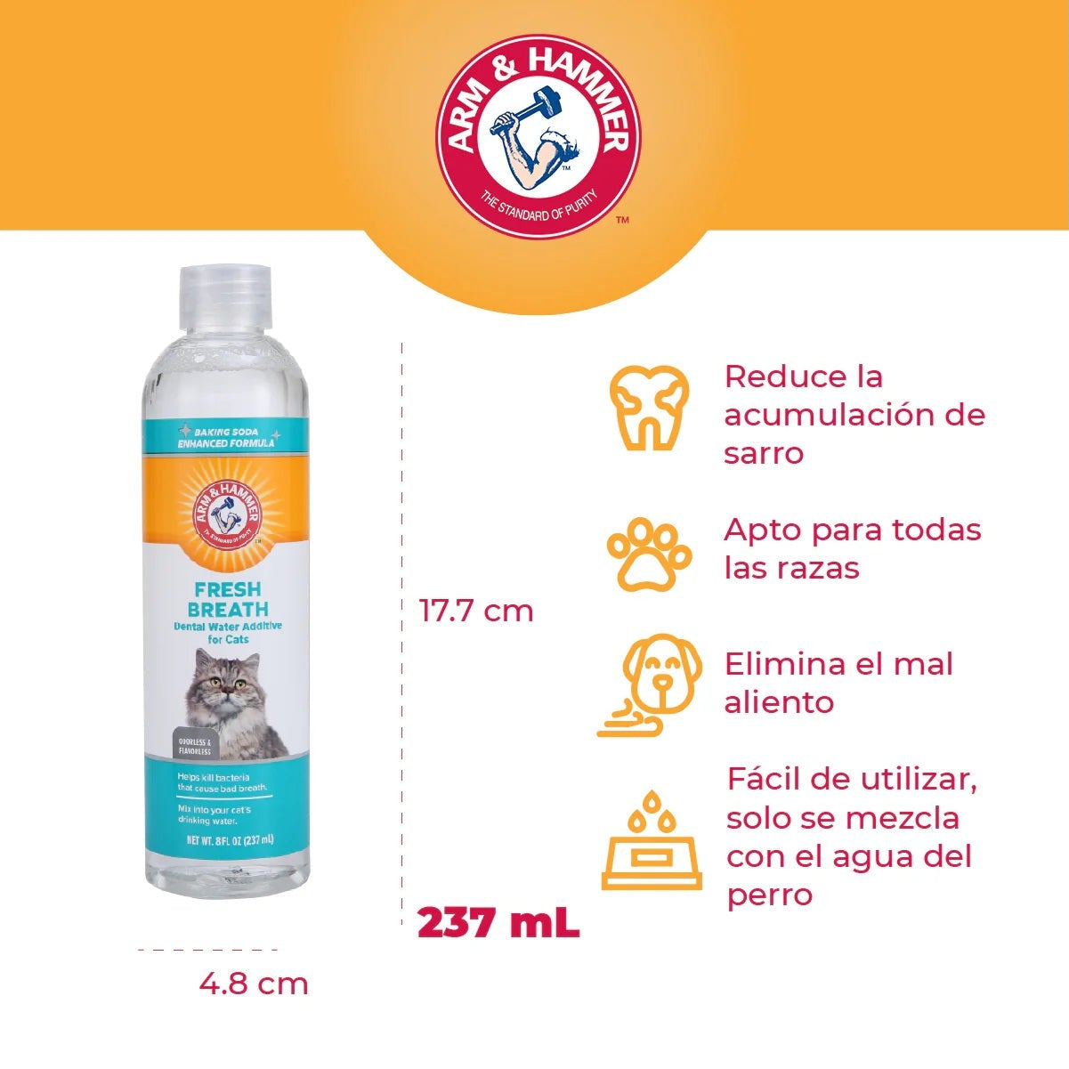 Arm & Hammer Enjuague dental para gato 237ml