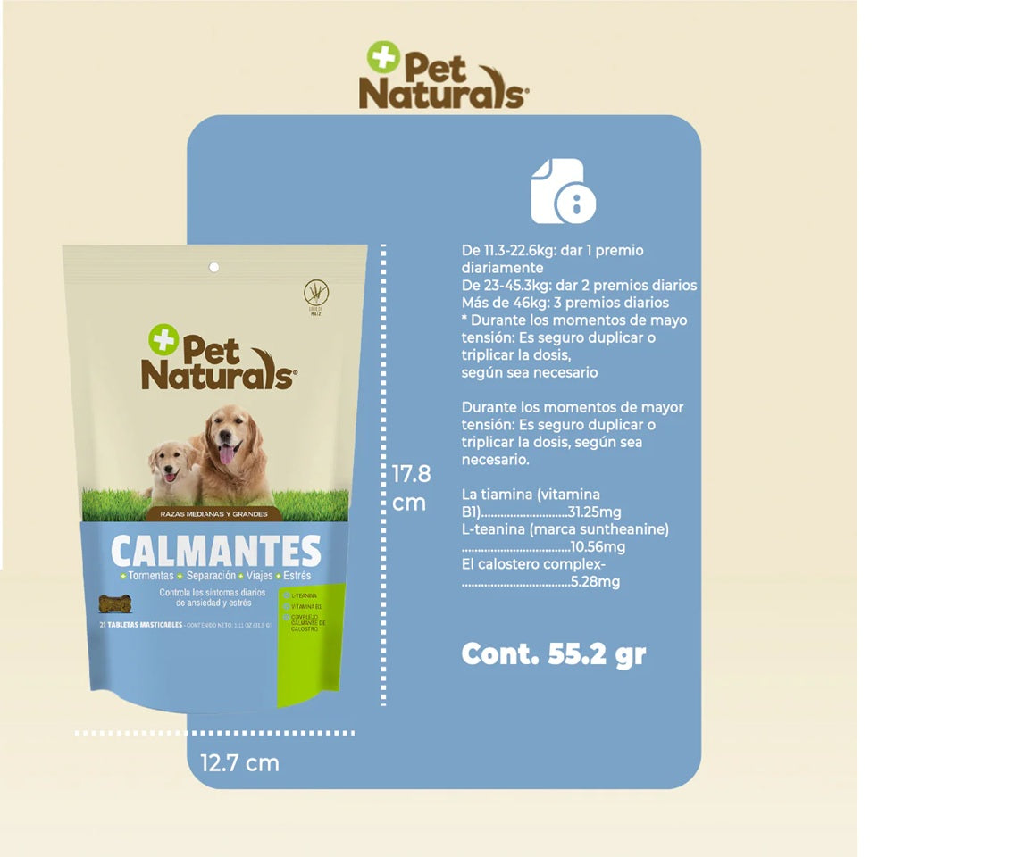 Calmantes para Perros Medianos y Grandes