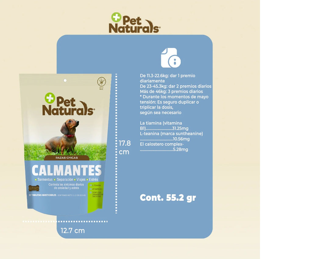 Calmantes Naturales para Perros Chicos - Pet Naturals