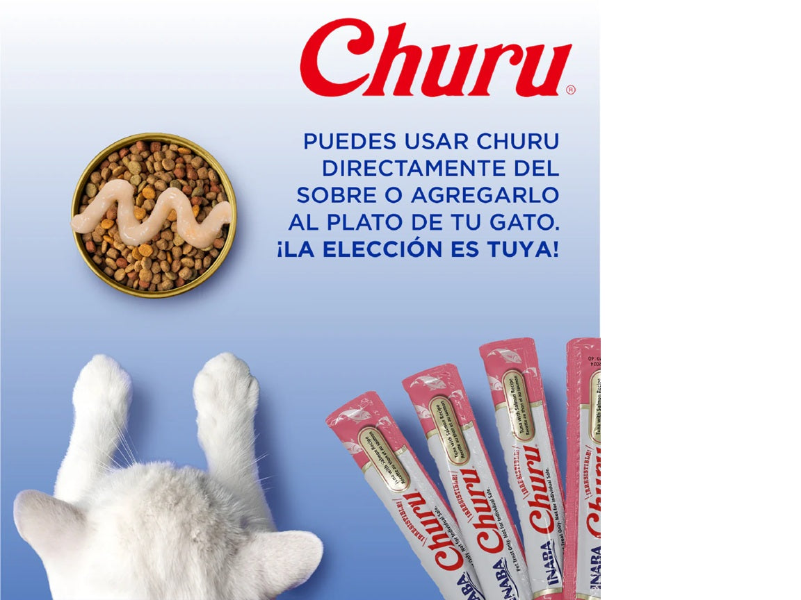 Churu de Atún para Gatos INABA - Caja 24 tubos