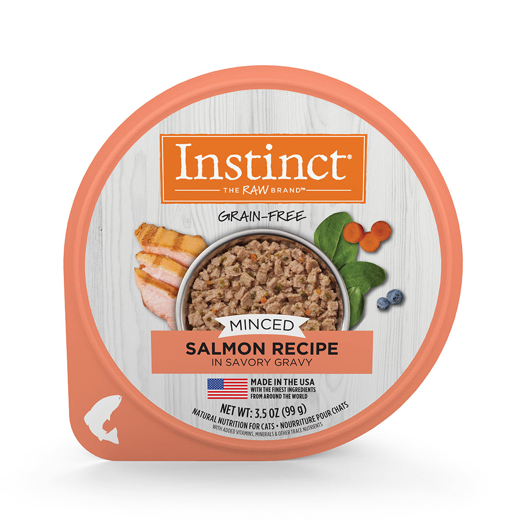 Alimento Instinct Original Minced Cups Para Gato, Sabor Salmón. 99 g