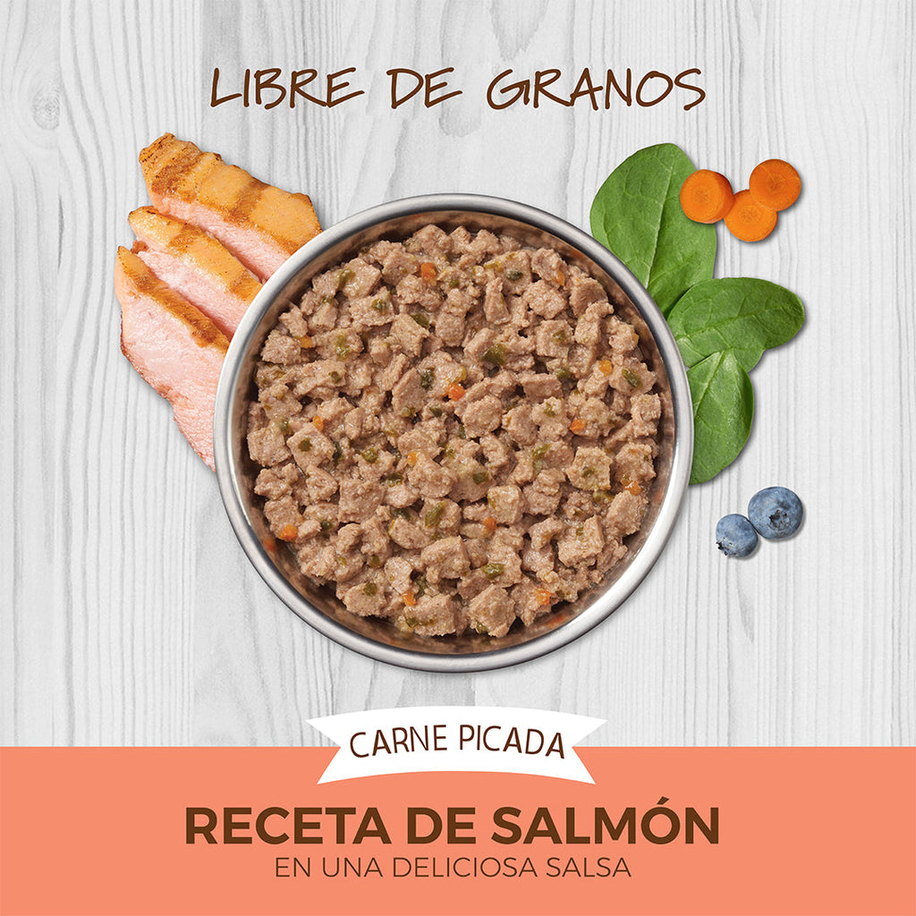 Alimento Instinct Original Minced Cups Para Gato, Sabor Salmón. 99 g