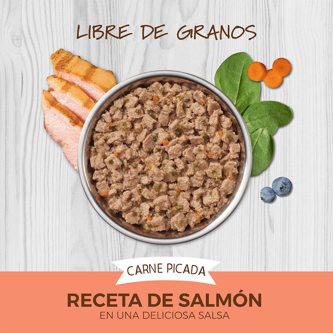 Alimento Instinct Original Minced Cups Para Gato, Sabor Salmón. 99 g