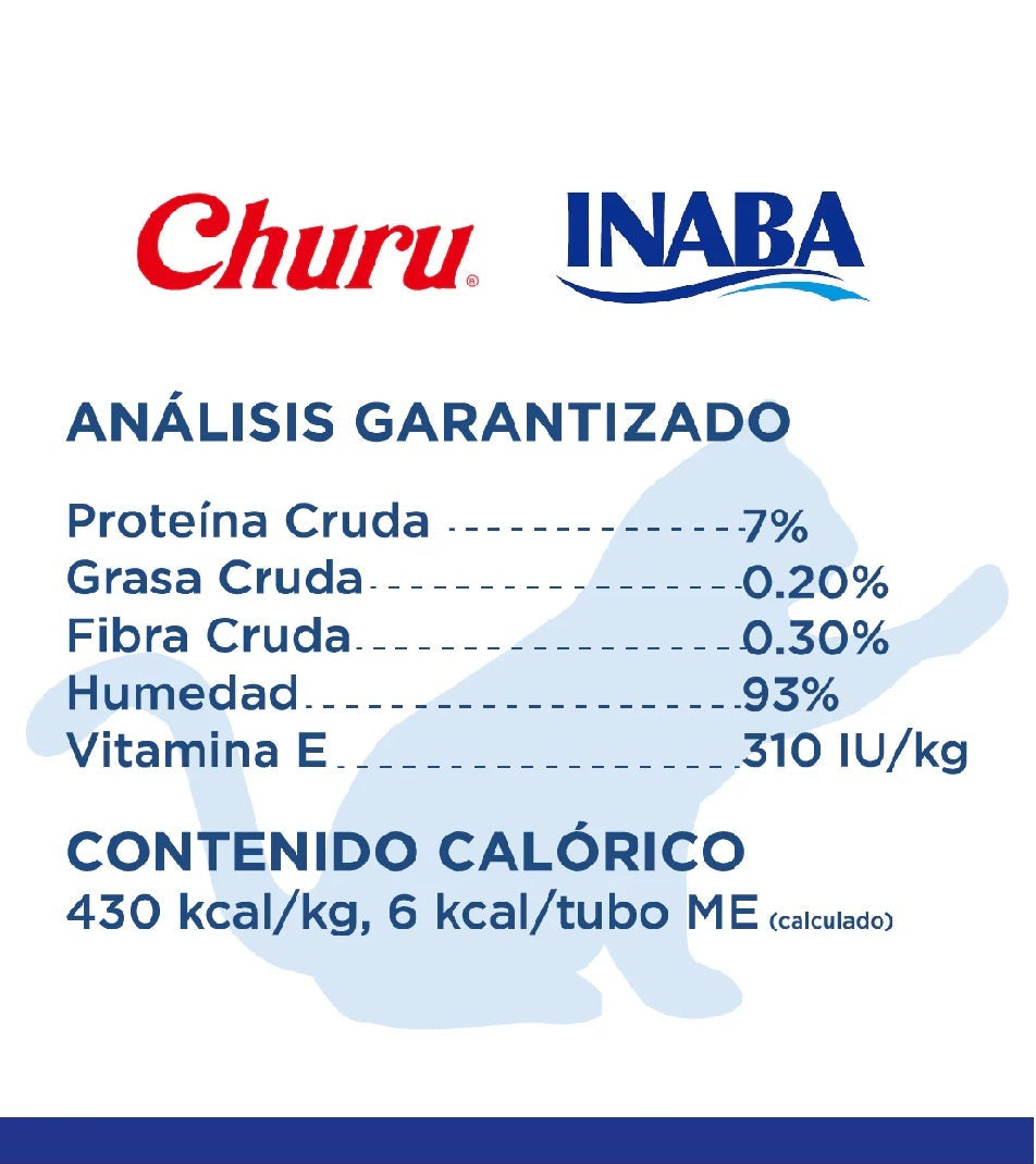 Inaba Churu Bote de 50 piezas Mix de Vieira, Almeja y Cangrejo