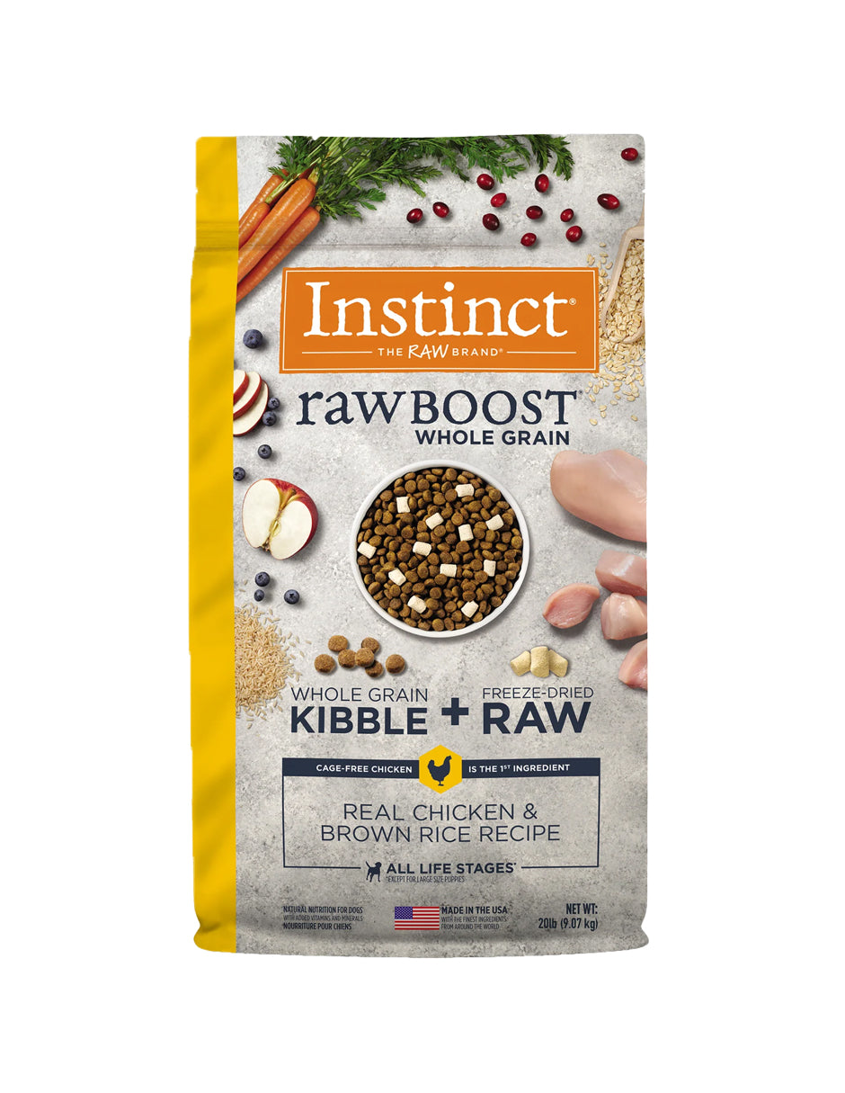 Instinct Raw Boost de Pollo con Granos y Arroz Integral - Para Perros