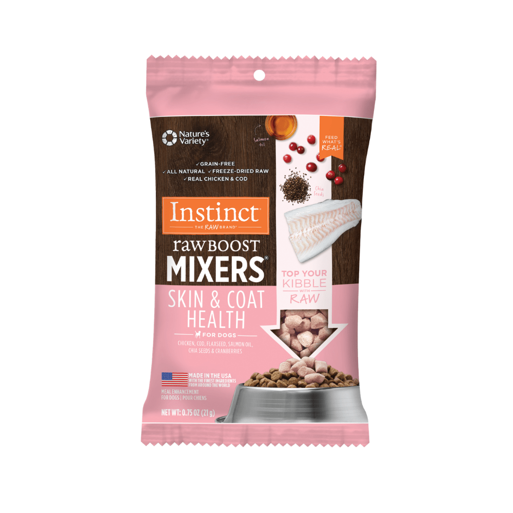 Instinct Raw Boost Mixers Piel y Pelaje Sanos para Perro